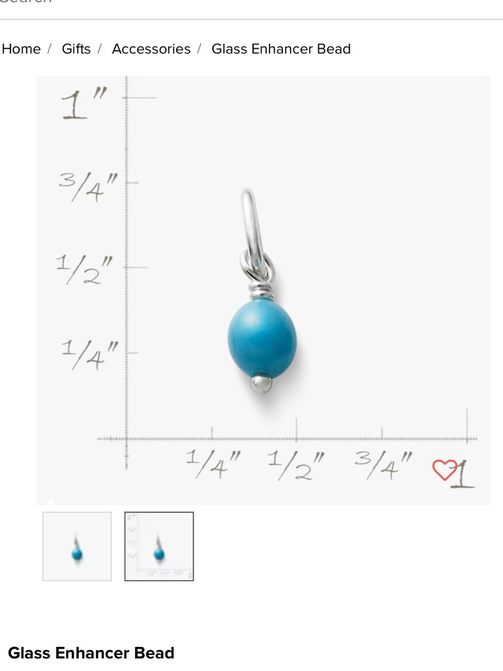 Glass Enhancer bead charm